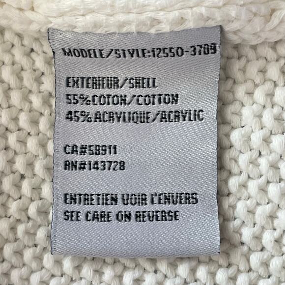 Tribal Cream Cable Knit Sweater Vest / Tank MEDIUM Minimalist Academia Preppy - Picture 9 of 10